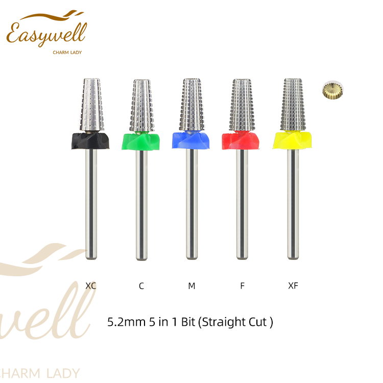 5.2mm 5 in 1 Bit (Straight Cut ) 5.2mm nail drill bit carbide drill bits for nails