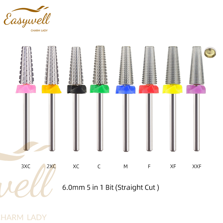 6.0mm 5 in 1 Bit (Straight Cut ) 6.0mm nail drill bit carbide drill bits for nails