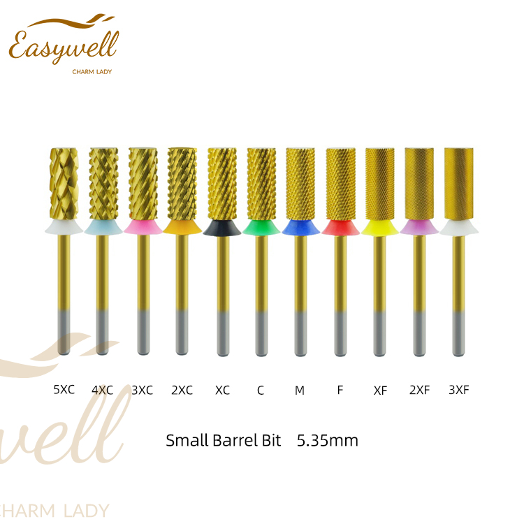 Carbide Small Barrel Bit 5.35mm Electric Nail File Drill Bits For Nail Manicure Tungsten 