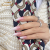 New arrival Artificial Fingernails medium almond gradient nails custom designer acrylic press on nails wholesale for women