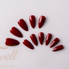 Easywell 28 pcs manufacture shiny pointed nails full coverage false nails