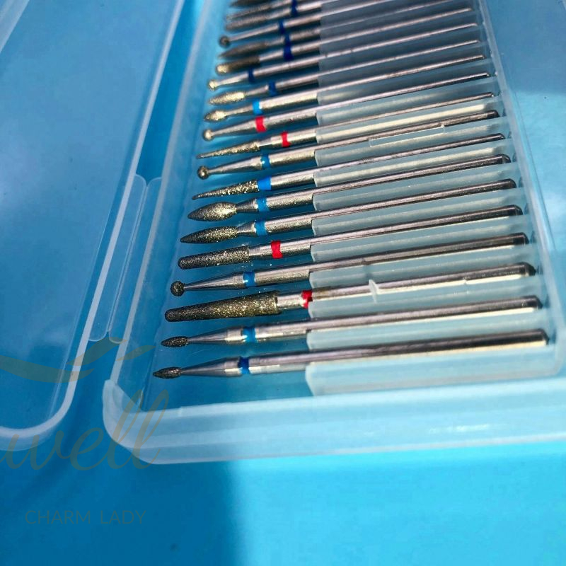 Set 30 Types Diamond Brit Rotate Burr Milling Metal Bits For Electric
