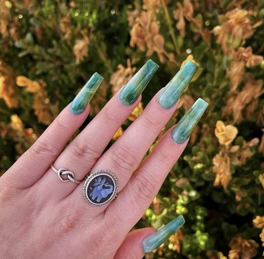 The Most Popular Green Nail Gel Polish Designs 2021