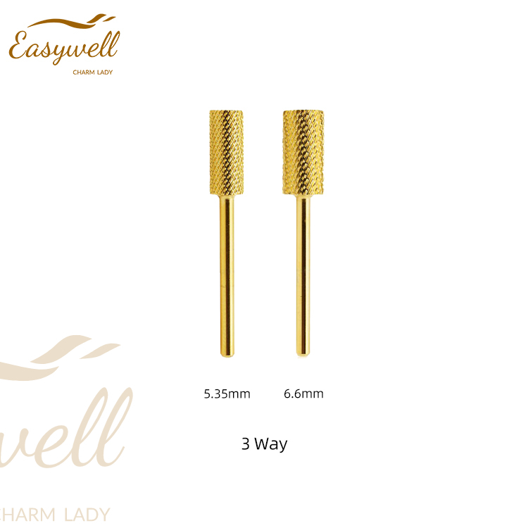 3 way Tungsten Carbide nail drill bits manicure mini drill