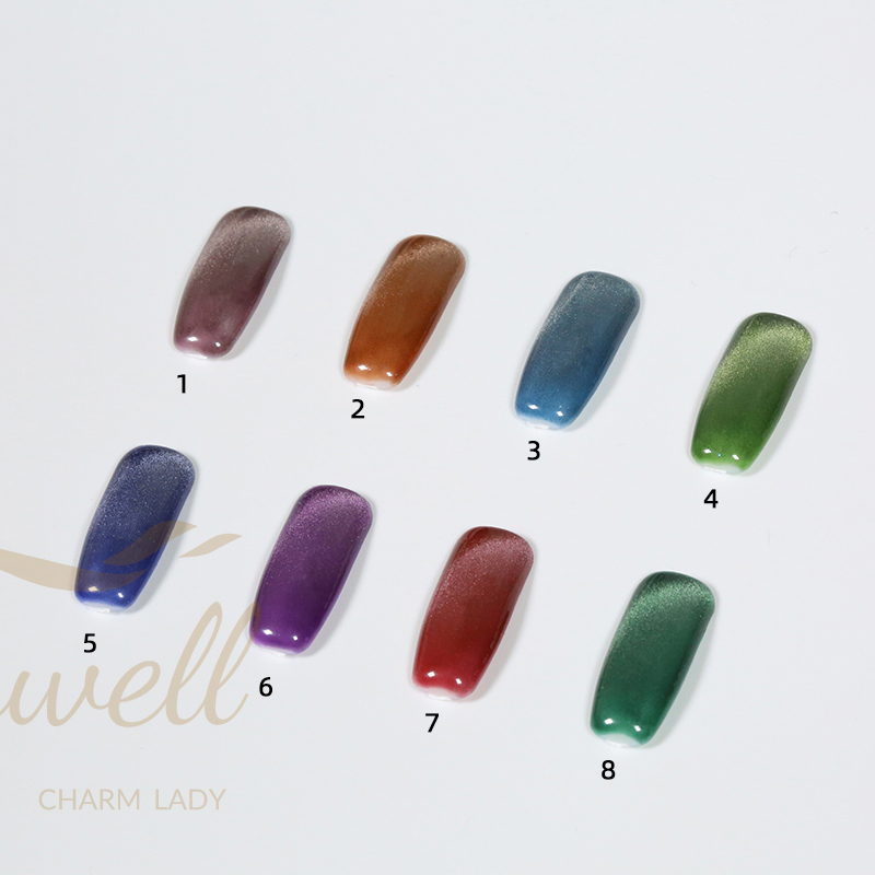 Easywell 15ml 3533-YSMY uv magic nail wide cat eye gel polish OEM Customized Logo