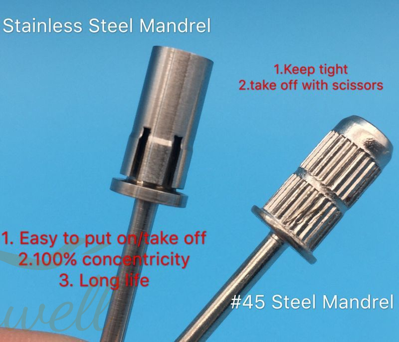 New Premium Easy Off Sanding Band Sleeve Carbide Mandrel Dremel Easy to Take Off