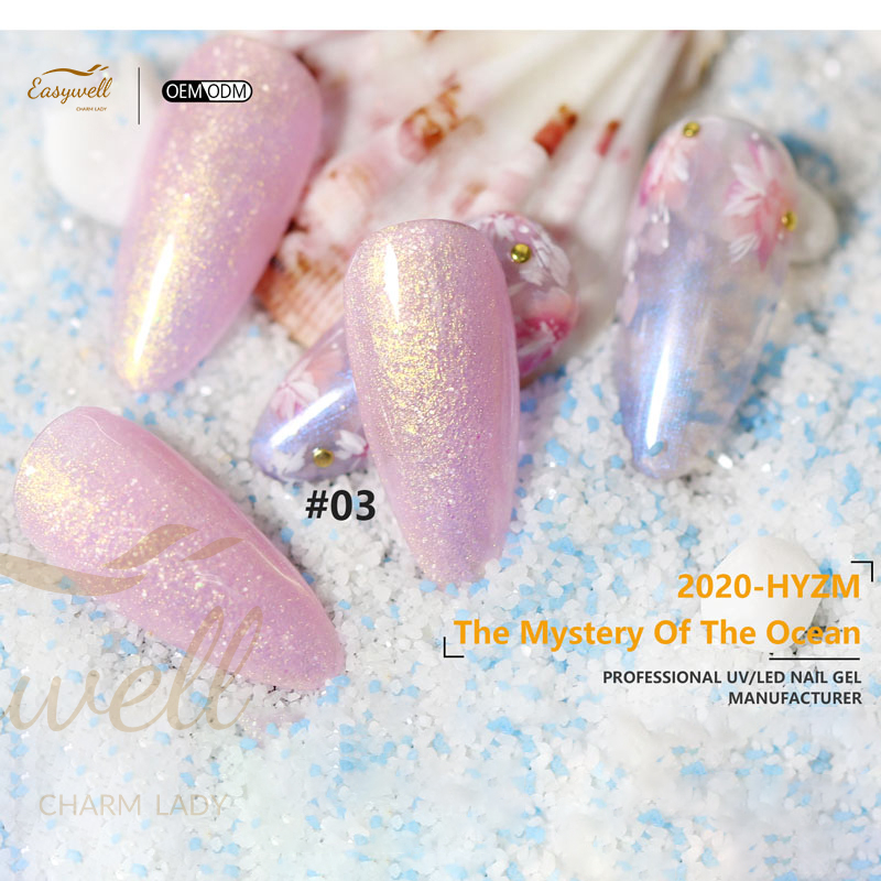 Easywell 15ml 2020-HYZM private label nail art glitter gel