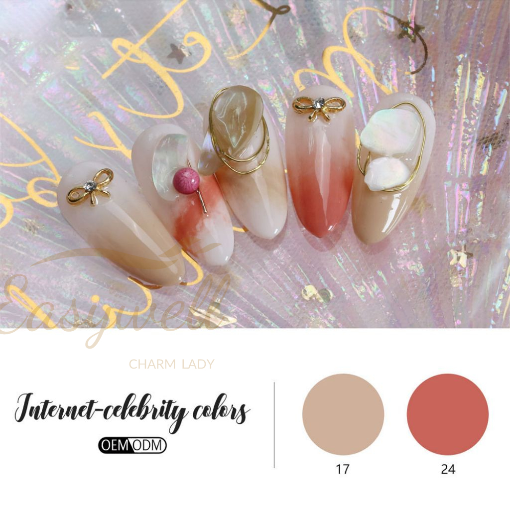 15ml Pink Nude Color Natural Effet Nail Gel Polish Private Label