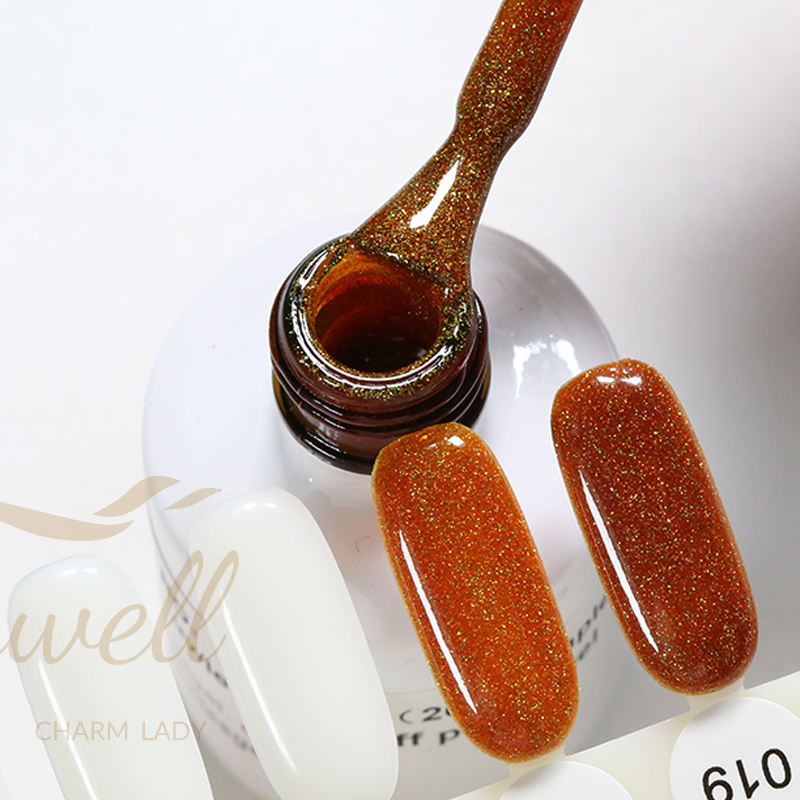 Easywell 15ml 3655-CX Professional manufacturer led uv nail glitter gel polish