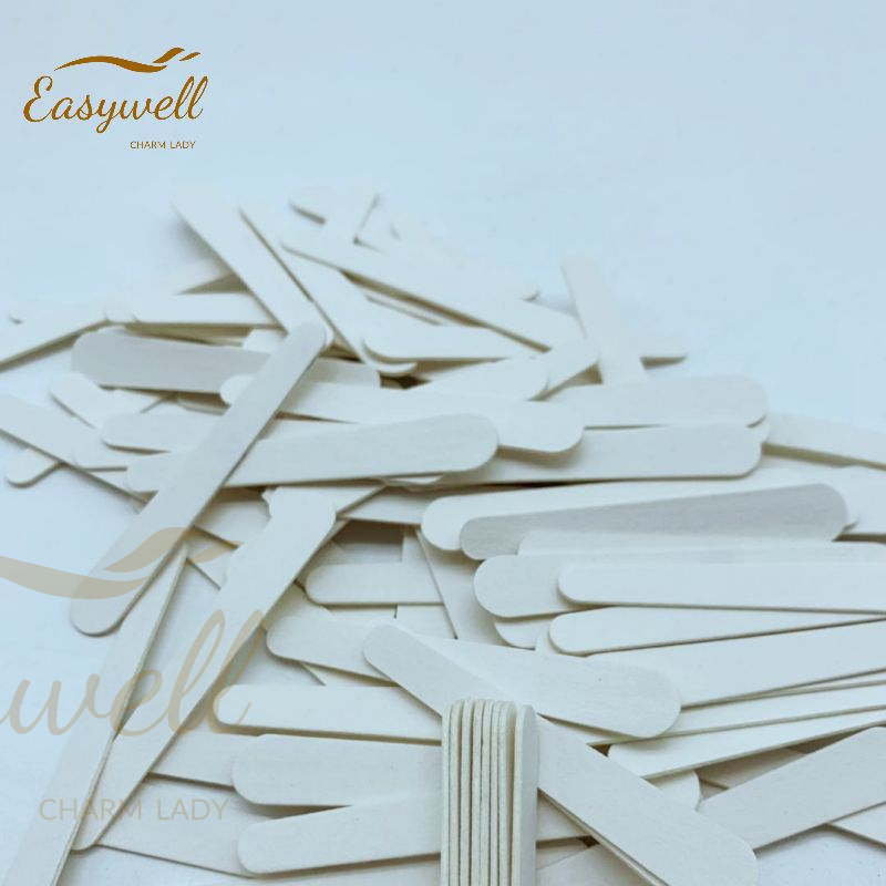 Beauty Professional Wood Core File for Shaping, Smoothing, and Finishing Nails,Mini wood veneer file in stock nail file wood veneer sandpaper file polishing file, 100 files per pack