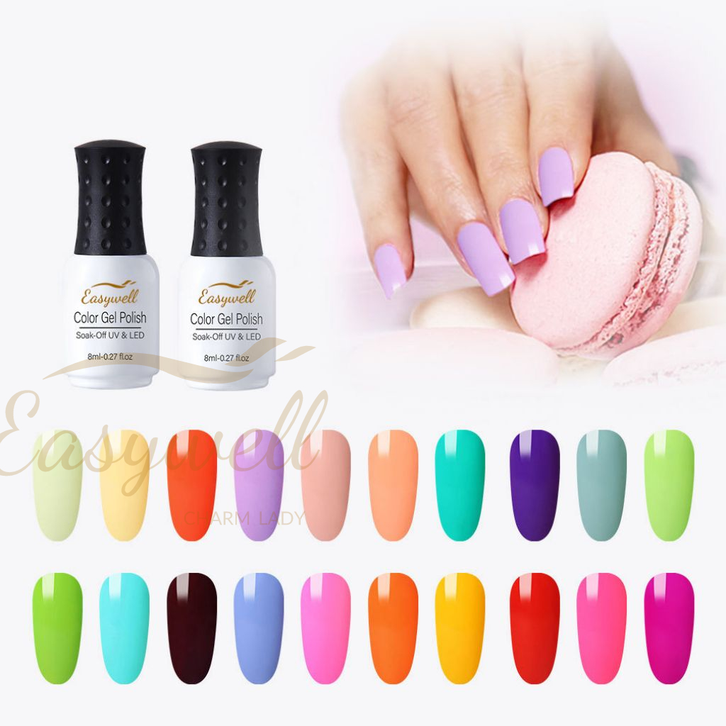 Macaron nail polish wholesale 20 colors pure color phototherapy glue candy color nail glue 8ml